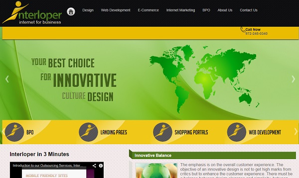 Dallas DFW North Texas USA - Brochure style informative website in WordPress.