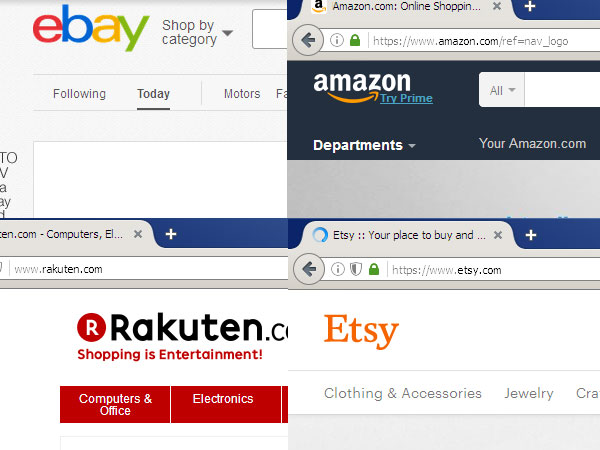 eBay, Amazon, Esty, Rakuten, listing help