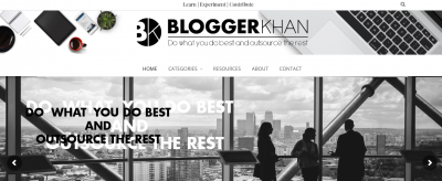 Example of a blog design